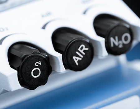 Closeup of nitrous oxide nozzle