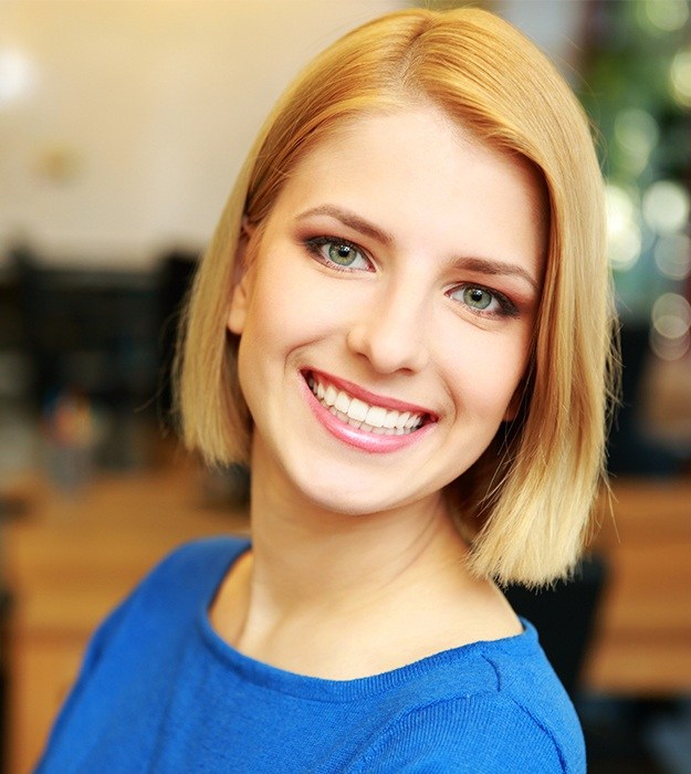 Woman with gorgeous smile