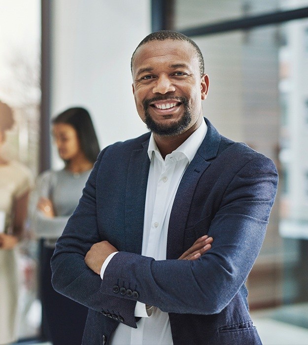 Man with healthy smile