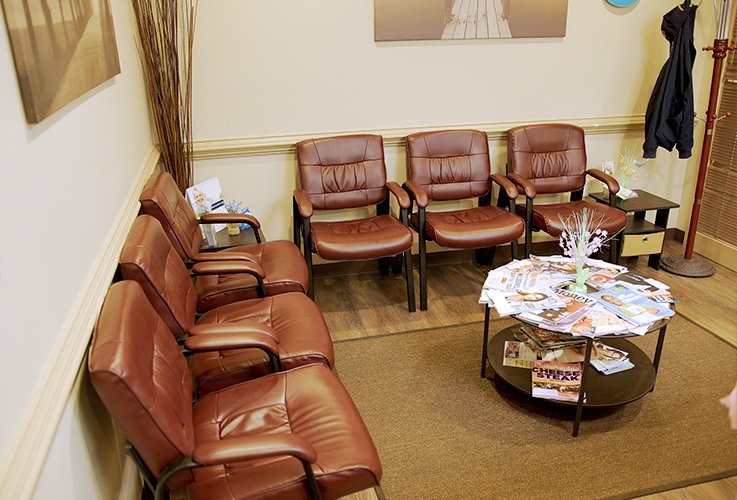 Dental office waiting room