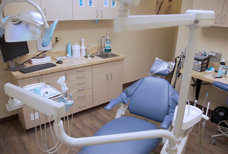 Dental exam room