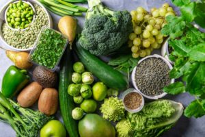 green and yellow fruits and vegetables