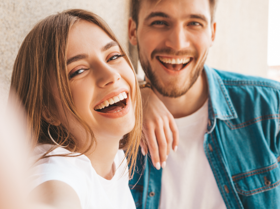 Smiling couple