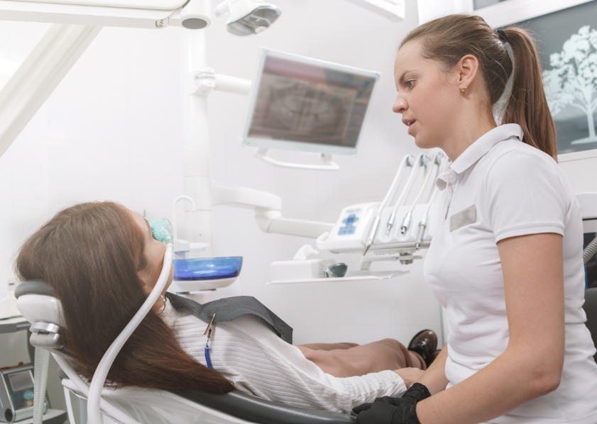Patient undergoing dental sedation
